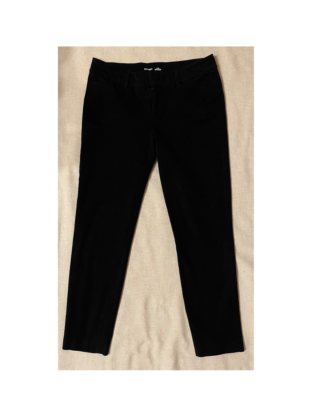 Old Navy Black Ankle-Length Straight Pants
